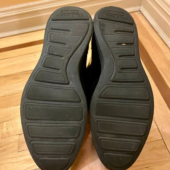 Cole Haan Women's Originalgrand Wingtip Oxford Black Patent Leather Shoes - Picture 6 of 6